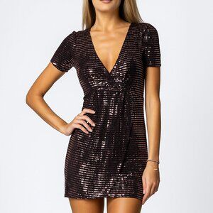 Elsie Sequin SS Mini Dress